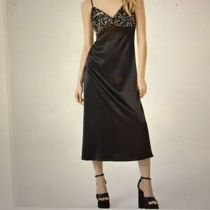 House of Harlow 1960 women’s black sequin cocktail dress NWT